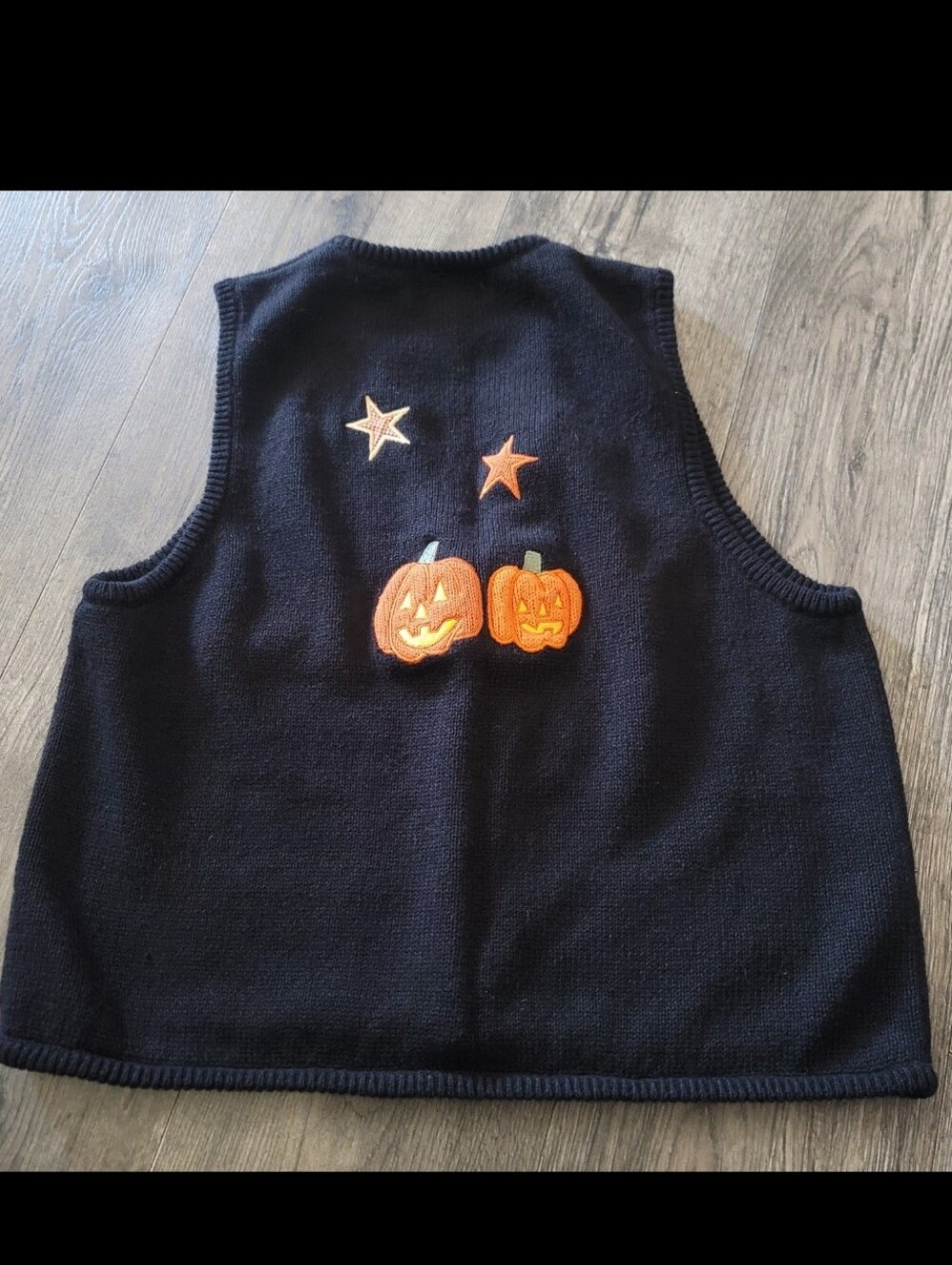 Mandal Bay Vintage Knit Halloween Cardigan Vest - Picture 2 of 4